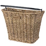 Basil Bremen Front KlickFix Basket - Black or Seagrass Rattan