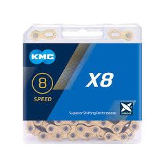 KMC X8 - 8 Speeds - Silver/Grey - Power in Motion