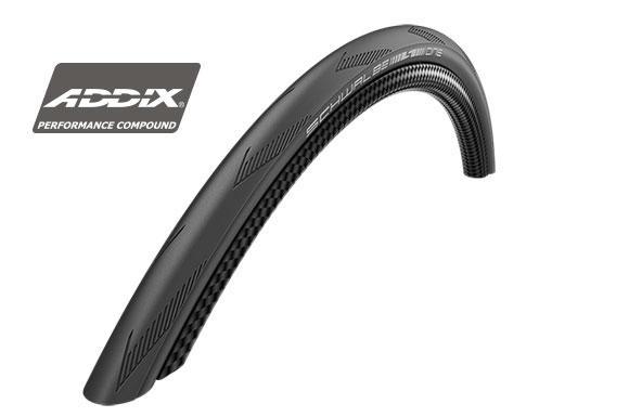SCHWALBE TIRE - Schwalbe One Tire, 20 x 1.10 (28-406), Black, Tube Type, LiteSkin, Addix, RaceGuard, Folding