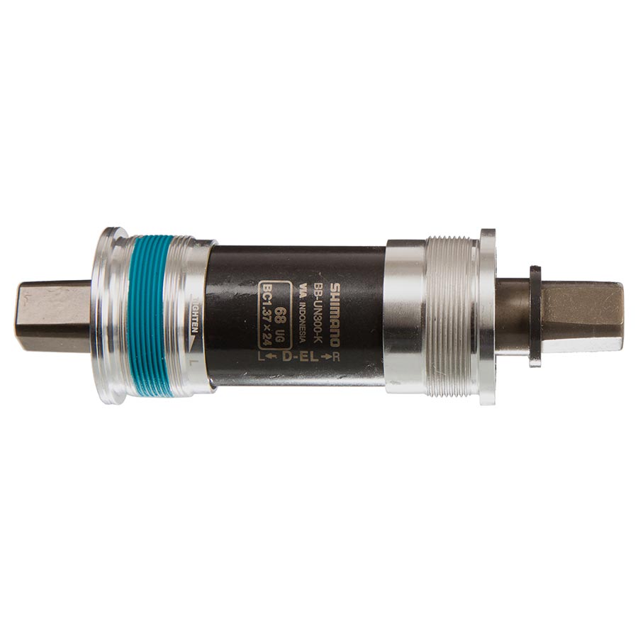 Shimano, BB-UN300-K D-EL, Square Taper BB, British, 68mm, : 127.5mm, Silver