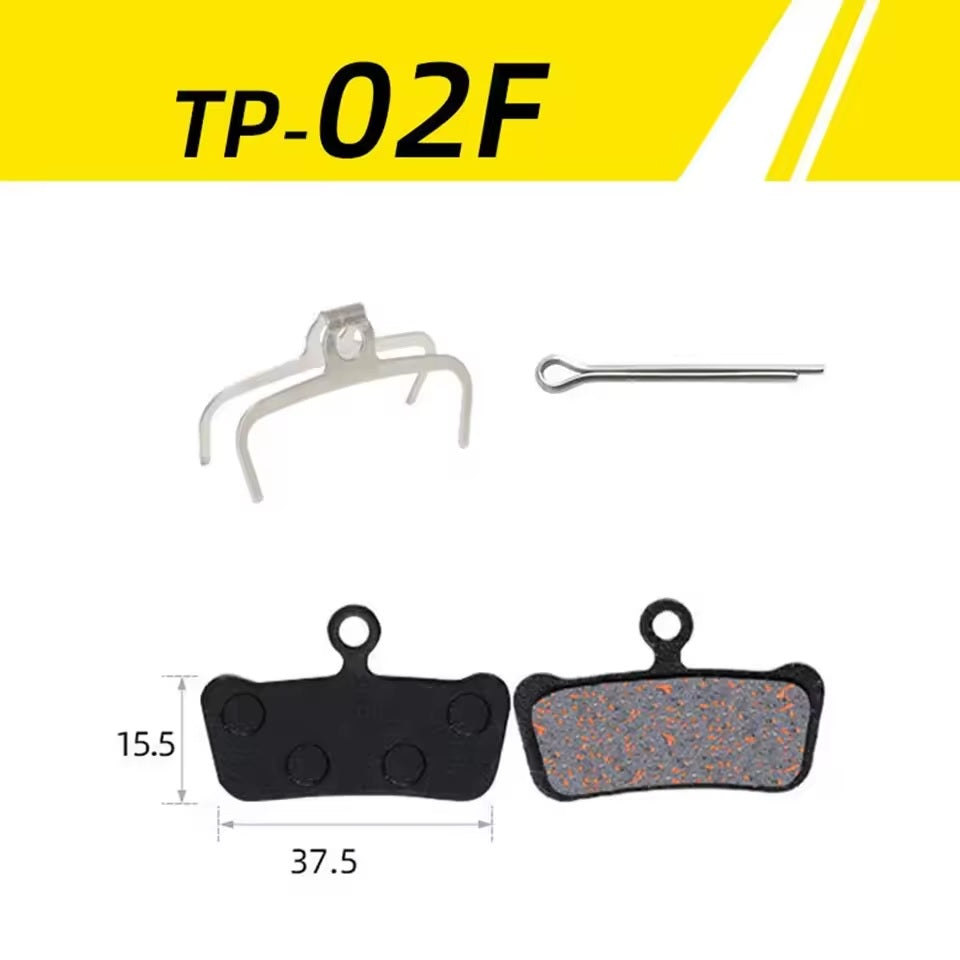 SRAM (TOOPRE) Guide Brake Pads - Hydraulic Disc Brake (Hydraulic Brake Pad) - TP-02F: 37.5x15.5 mm