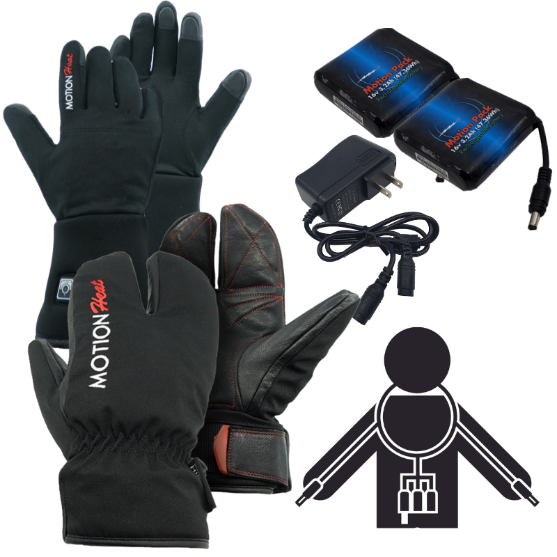 Heated Glover Liner & Mitten Bundles - Motion Heat Canada