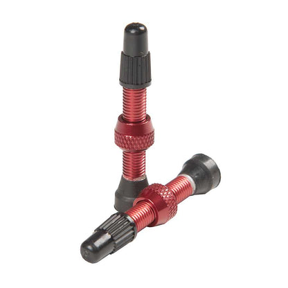 Stans No Tubes, Tubeless Valves, Tubeless Valve, Presta, 35mm, Red, Pair