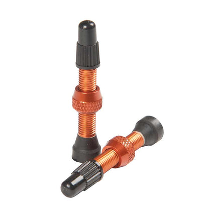 Stans No Tubes, Tubeless Valves, Tubeless Valve, Presta, 35mm, Orange, Pair