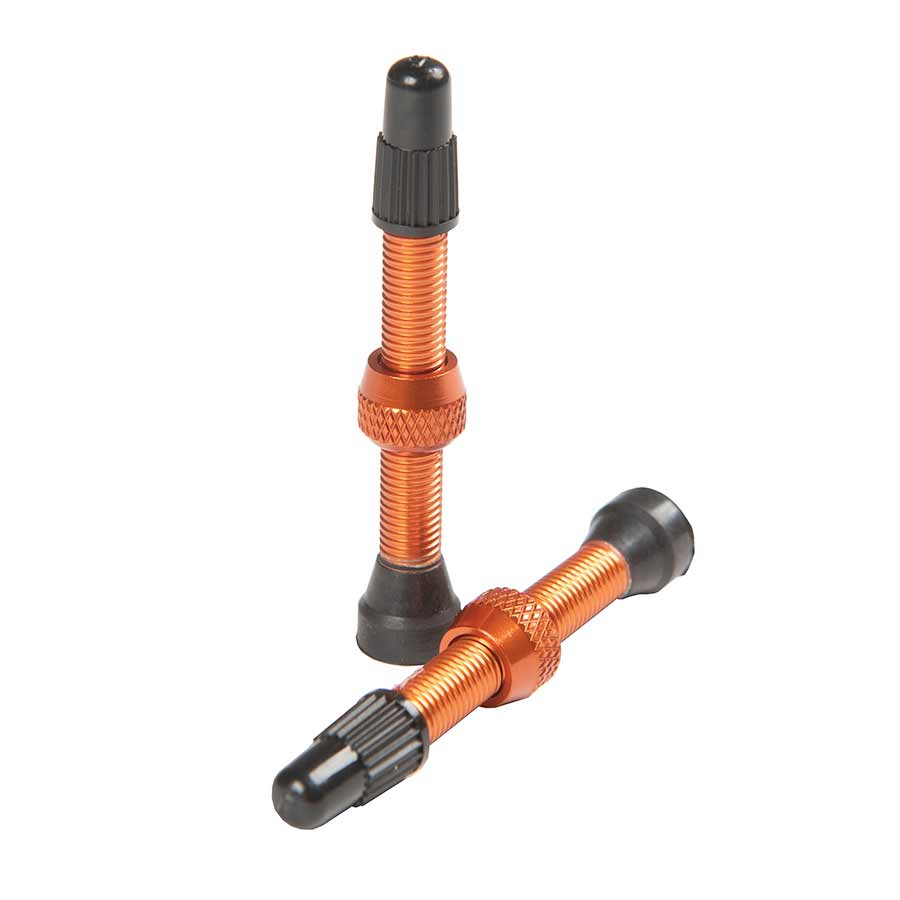 Stans No Tubes, Tubeless Valves, Tubeless Valve, Presta, 44mm, Orange, Pair