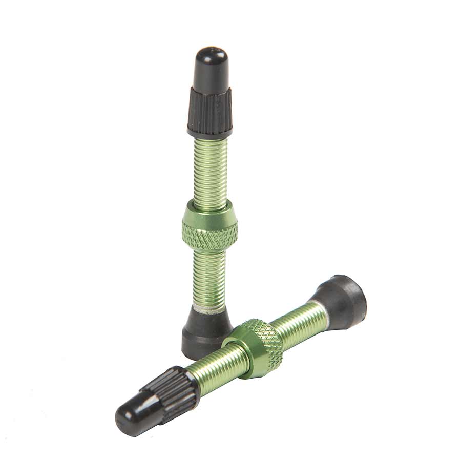 Stans No Tubes, Tubeless Valves, Tubeless Valve, Presta, 44mm, Green, Pair