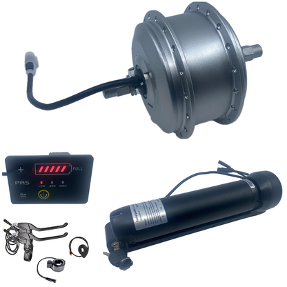 Hub Motor Conversion Kit with Water Bottle Battery - Installation Included - Power in Motion