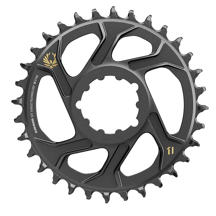 SRAM, X-SYNC 2 SL 6mm, Chainring, Teeth: 34, Speed: 11/12, BCD: Direct Mount, Single, Aluminum, Gold