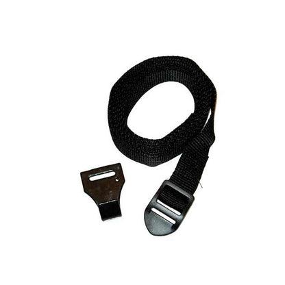 Lower strap with buckle and hook for F1B