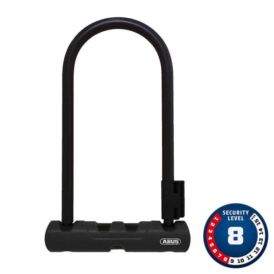 Abus, Ultra 410, U-Lock, Key, 12mm, 17.0cm x 23.0cm, 6.7'' x 9'', SH34, Black