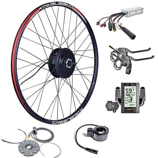 500W Hub Motor Conversion Kit with Downtube Battery - Installation Included