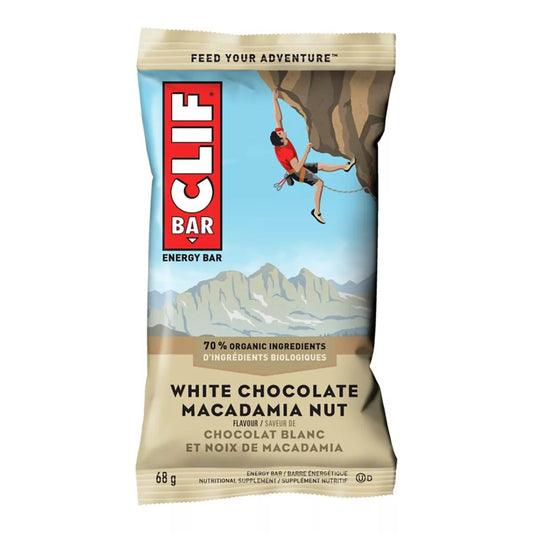 White Chocolate Macadamia Nut Cliff Bar - Power in Motion