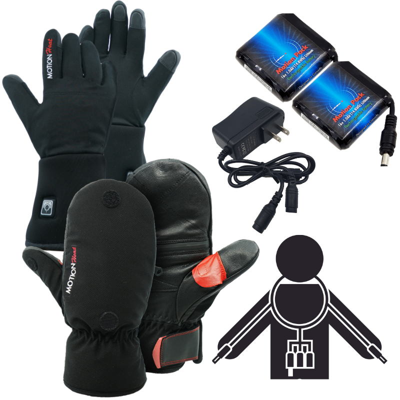 Heated Glover Liner & Mitten Bundles - Motion Heat Canada