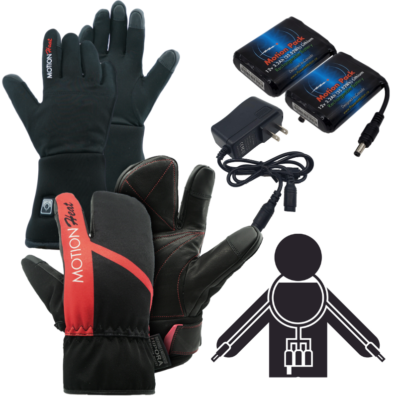 Heated Glover Liner & Mitten Bundles - Motion Heat Canada