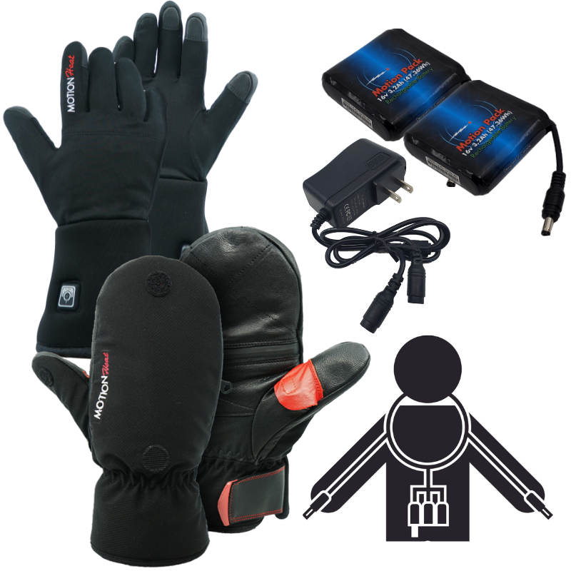 Heated Glover Liner & Mitten Bundles - Motion Heat Canada