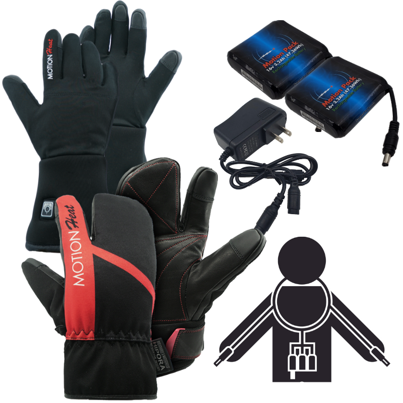 Heated Glover Liner & Mitten Bundles - Motion Heat Canada