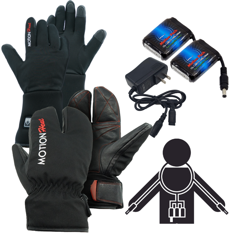 Heated Glover Liner & Mitten Bundles - Motion Heat Canada